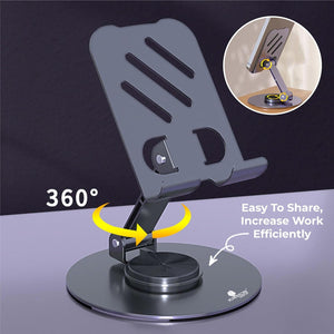 Adjustable Metal Mobile Phone Stand – Foldable & Heavy Duty Desk Holder