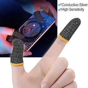 Mobile Gaming Finger Sleeves – 4 Pairs | Sweat-Proof & Touchscreen Sensitive (Copy)